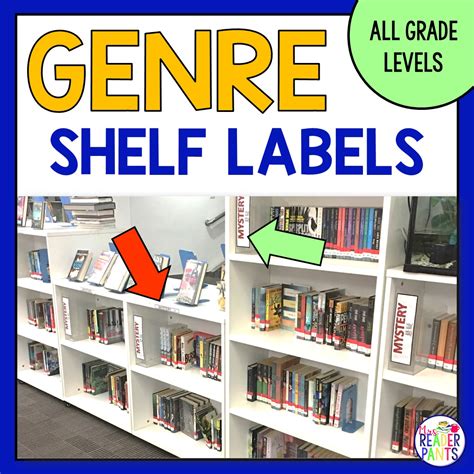 Printable Library Genre Signs
